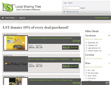 Tablet Screenshot of localsharingtree.com